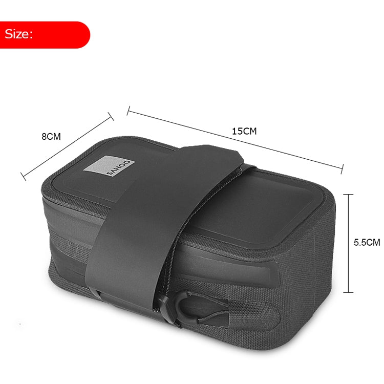 SAHOO 0.5L TPU Waterproof Portable Bicycle Tail Bag Saddle Bag, SAHOO 0.5L Saddle Bag