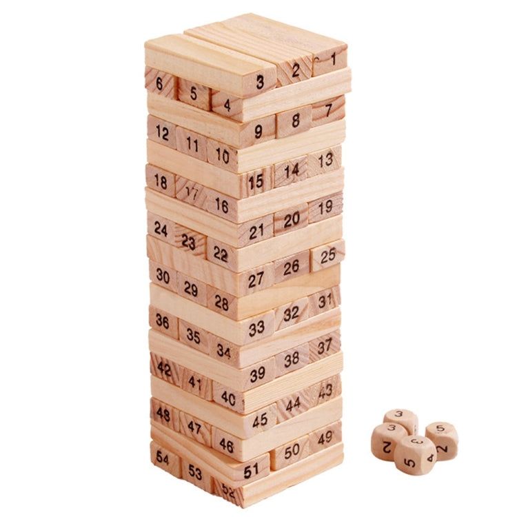 54 pièces/ensemble jouets éducatifs en blocs de construction pour enfants jeu d'empilement