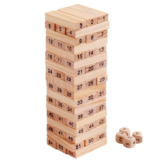 54 pièces/ensemble jouets éducatifs en blocs de construction pour enfants jeu d'empilement