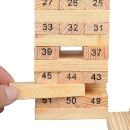 54 pièces/ensemble jouets éducatifs en blocs de construction pour enfants jeu d'empilement