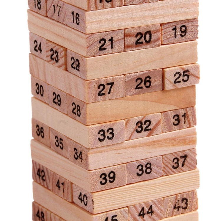 54 pièces/ensemble jouets éducatifs en blocs de construction pour enfants jeu d'empilement