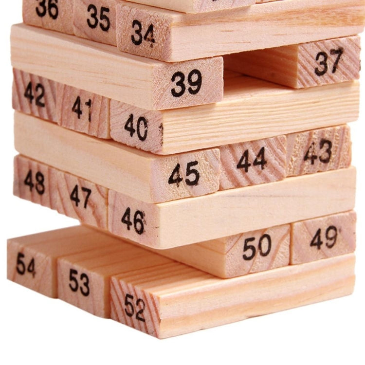 54 pièces/ensemble jouets éducatifs en blocs de construction pour enfants jeu d'empilement