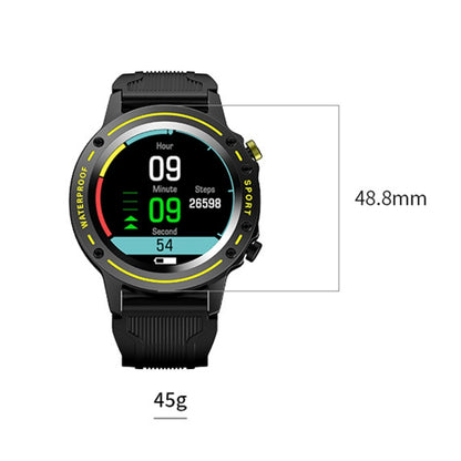 OD-1 Heart Rate Sphygmomanometer Step Body Temperature Waterproof High-Quality Speaker Bluetooth Call Bracelet, Yellow, Red, Silver Gray