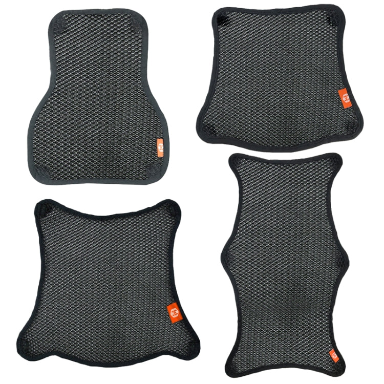 HOUZHI MTZT1010 Housse de Siège de Moto Respirante en Maille 3D Anti-Transpiration et Rafraîchissante, Isolation Solaire, Style:, Couche Simple S, Couche Simple XL, Double Couche S, Double Couche M, Double Couche L