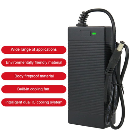 Chargeur de véhicule électrique 84 W 42 V/2 A avec contrôle intelligent de la température et dissipation de la chaleur, tête DC, tête 3 cœurs, tête Canon