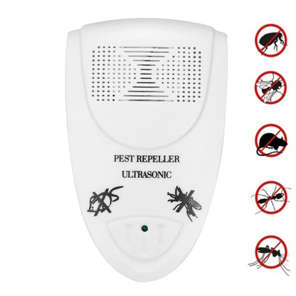 LI-3110 Répulsif anti-rongeurs ultrasonique électronique Répulsif intelligent anti-insectes pour la maison, Prise britannique (blanc), Prise américaine (blanc)
