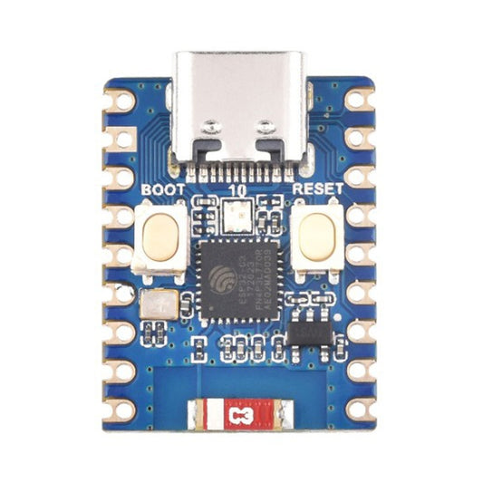 Waveshare 2.4GHz ESP32-C3 Mini Development Board, Based ESP32-C3FN4 Single-core Processor, without Header, with Header