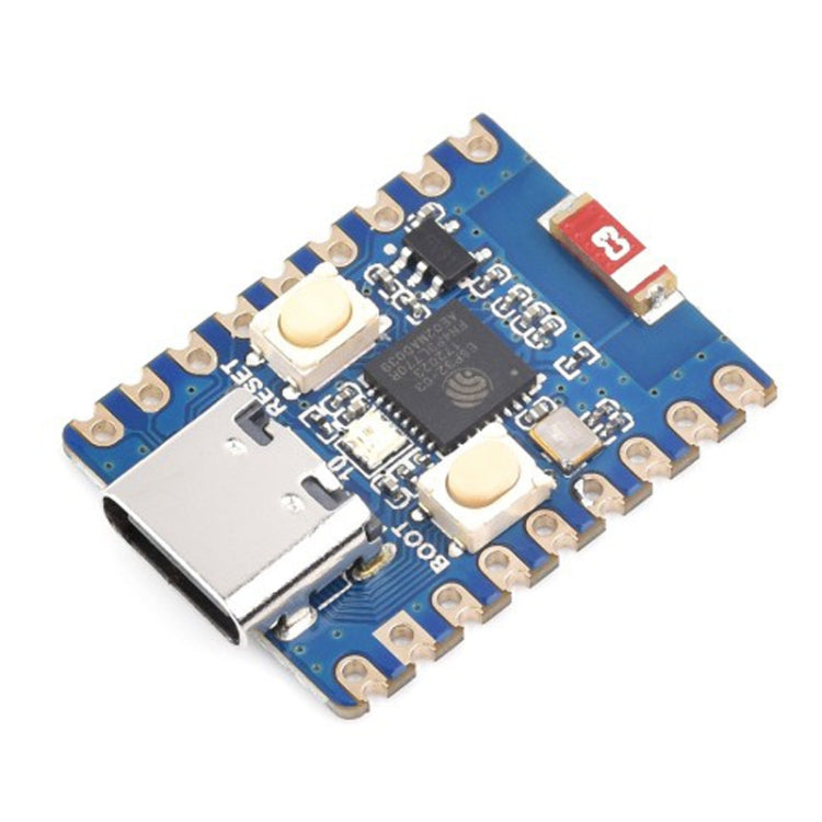 Waveshare 2.4GHz ESP32-C3 Mini Development Board, Based ESP32-C3FN4 Single-core Processor, without Header, with Header