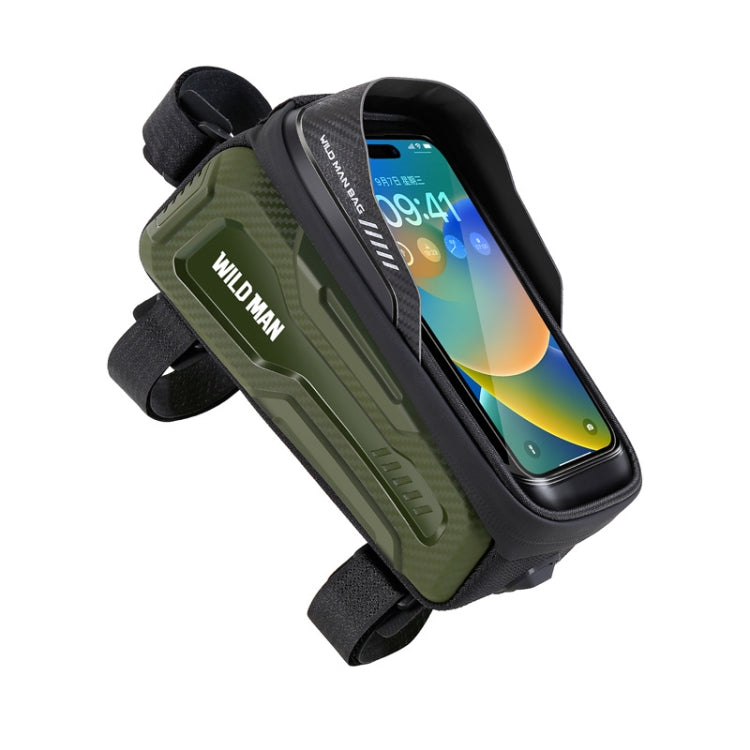 WILD MAN M20 Outdoor Cycling Bicycle Phone Touch Screen Waterproof Front Beam Bag, M20 (Yellow), M20 (Gray), M20 (Black), M20 (Green)