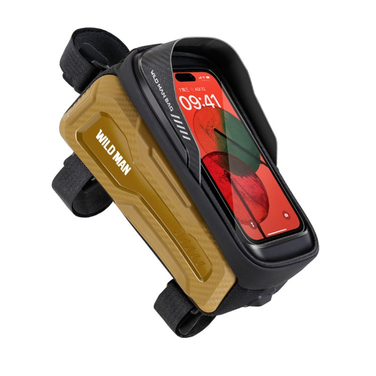 WILD MAN M20 Outdoor Cycling Bicycle Phone Touch Screen Waterproof Front Beam Bag, M20 (Yellow), M20 (Gray), M20 (Black), M20 (Green)