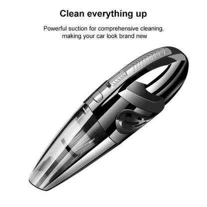 Wet And Dry Handheld High-Power Portable Car Vacuum Cleaner, R-6052C Vacuum Cleaner with USB Cable (Black), No-Wired Vacuum Cleaner, US Plug