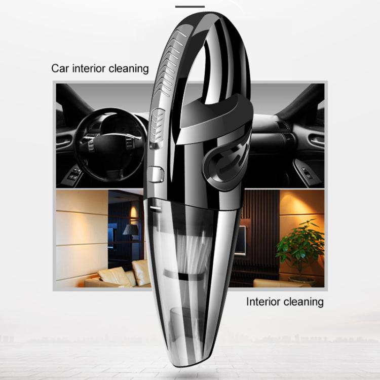 Wet And Dry Handheld High-Power Portable Car Vacuum Cleaner, R-6052C Vacuum Cleaner with USB Cable (Black), No-Wired Vacuum Cleaner, US Plug