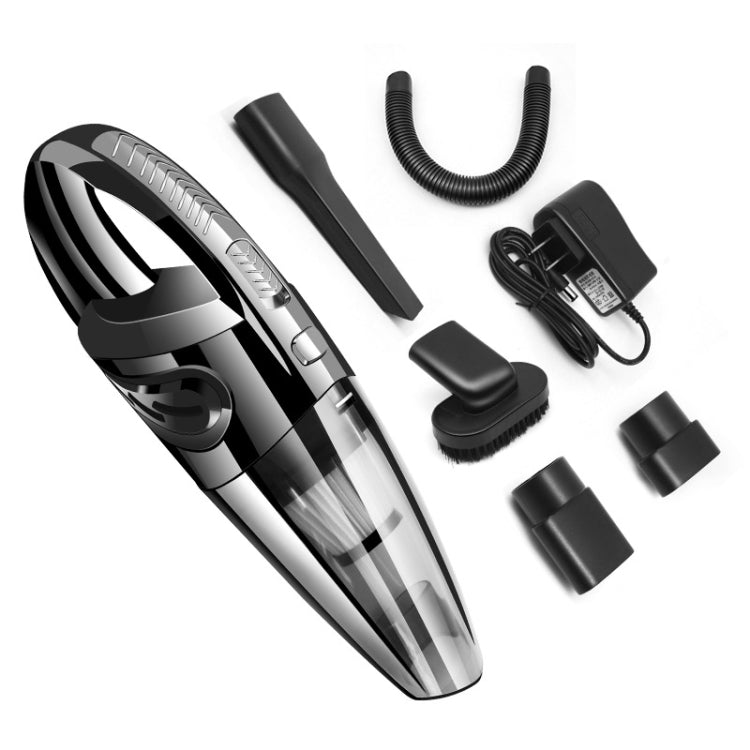 Wet And Dry Handheld High-Power Portable Car Vacuum Cleaner, R-6052C Vacuum Cleaner with USB Cable (Black), No-Wired Vacuum Cleaner, US Plug