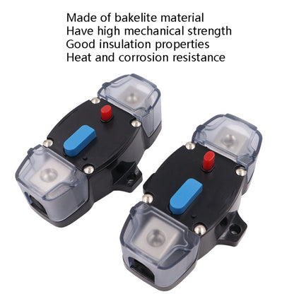 CB8 Car Route Yacht Ship Audio Refit Automatic Circuit Breaker Power Circuit Protection Insurance Switch, 50A, 60A, 80A, 100A, 150A, 200A, 250A, 300A