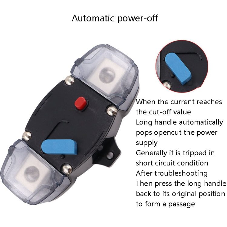 CB8 Car Route Yacht Ship Audio Refit Automatic Circuit Breaker Power Circuit Protection Insurance Switch, 50A, 60A, 80A, 100A, 150A, 200A, 250A, 300A
