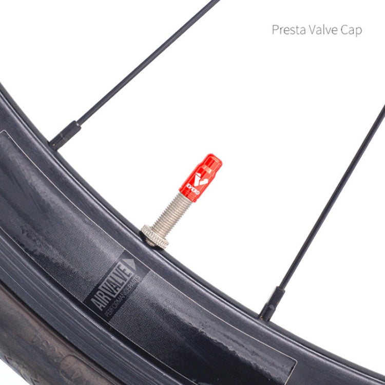 10 PCS EVERD ZH419 Mountain Road Bike Aluminum Alloy Air Mouth Cap Car Tire Dust Door Cover, Colour: Presta (Black), Presta (Black), Presta (Red), Presta (Blue), Presta (Gold), Schrader (Black), Schrader (Red), Schrader (Blue), Schrader (Gold)