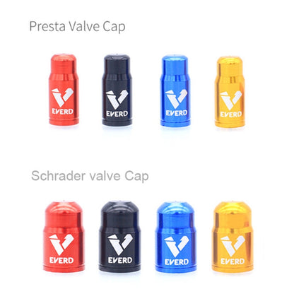 10 PCS EVERD ZH419 Mountain Road Bike Aluminum Alloy Air Mouth Cap Car Tire Dust Door Cover, Colour: Presta (Black), Presta (Black), Presta (Red), Presta (Blue), Presta (Gold), Schrader (Black), Schrader (Red), Schrader (Blue), Schrader (Gold)