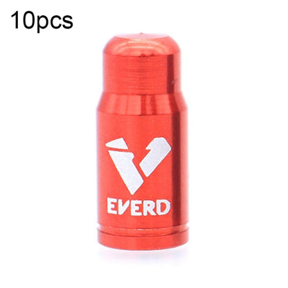 10 PCS EVERD ZH419 Mountain Road Bike Aluminum Alloy Air Mouth Cap Car Tire Dust Door Cover, Colour: Presta (Black), Presta (Black), Presta (Red), Presta (Blue), Presta (Gold), Schrader (Black), Schrader (Red), Schrader (Blue), Schrader (Gold)