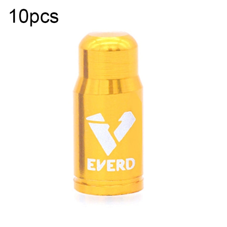 10 PCS EVERD ZH419 Mountain Road Bike Aluminum Alloy Air Mouth Cap Car Tire Dust Door Cover, Colour: Presta (Black), Presta (Black), Presta (Red), Presta (Blue), Presta (Gold), Schrader (Black), Schrader (Red), Schrader (Blue), Schrader (Gold)