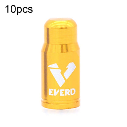 10 PCS EVERD ZH419 Mountain Road Bike Aluminum Alloy Air Mouth Cap Car Tire Dust Door Cover, Colour: Presta (Black), Presta (Black), Presta (Red), Presta (Blue), Presta (Gold), Schrader (Black), Schrader (Red), Schrader (Blue), Schrader (Gold)