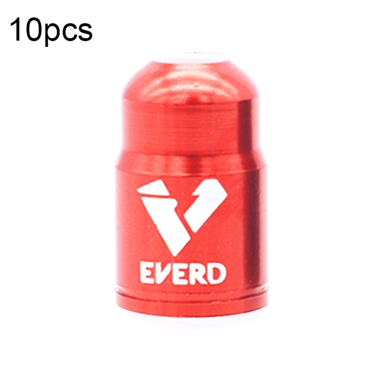 10 PCS EVERD ZH419 Mountain Road Bike Aluminum Alloy Air Mouth Cap Car Tire Dust Door Cover, Colour: Presta (Black), Presta (Black), Presta (Red), Presta (Blue), Presta (Gold), Schrader (Black), Schrader (Red), Schrader (Blue), Schrader (Gold)