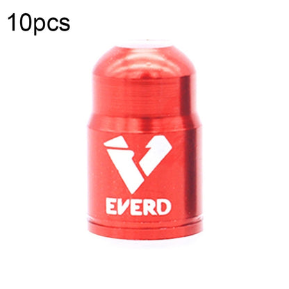 10 PCS EVERD ZH419 Mountain Road Bike Aluminum Alloy Air Mouth Cap Car Tire Dust Door Cover, Colour: Presta (Black), Presta (Black), Presta (Red), Presta (Blue), Presta (Gold), Schrader (Black), Schrader (Red), Schrader (Blue), Schrader (Gold)