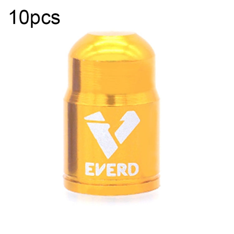 10 PCS EVERD ZH419 Mountain Road Bike Aluminum Alloy Air Mouth Cap Car Tire Dust Door Cover, Colour: Presta (Black), Presta (Black), Presta (Red), Presta (Blue), Presta (Gold), Schrader (Black), Schrader (Red), Schrader (Blue), Schrader (Gold)