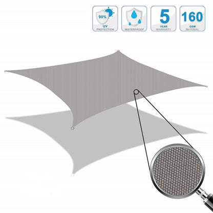 Voile d'ombrage de jardin extérieur imperméable anti-UV, Taille : 3m x 4m, 3m x 4m