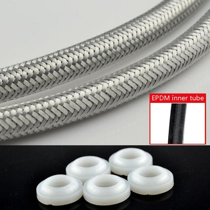 Weave Stainless Steel Flexible Plumbing Pipes Cold Hot Mixer Faucet Water Pipe Hoses High Pressure Inlet Pipe, 40cm 1.8cm Copper Rod, 50cm 1.8cm Copper Rod, 60cm 1.8cm Copper Rod, 70cm 1.8cm Copper Rod, 80cm 1.8cm Copper Rod, 100cm  1.8cm Copper Rod   ...