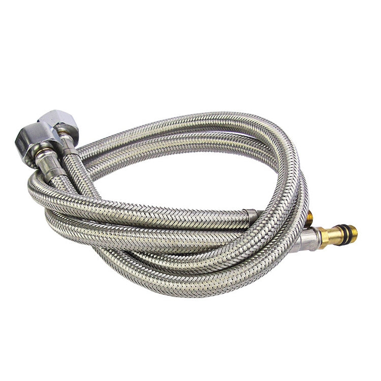 Weave Stainless Steel Flexible Plumbing Pipes Cold Hot Mixer Faucet Water Pipe Hoses High Pressure Inlet Pipe, 40cm 1.8cm Copper Rod, 50cm 1.8cm Copper Rod, 60cm 1.8cm Copper Rod, 70cm 1.8cm Copper Rod, 80cm 1.8cm Copper Rod, 100cm  1.8cm Copper Rod   ...