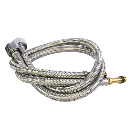 Weave Stainless Steel Flexible Plumbing Pipes Cold Hot Mixer Faucet Water Pipe Hoses High Pressure Inlet Pipe, 40cm 1.8cm Copper Rod, 50cm 1.8cm Copper Rod, 60cm 1.8cm Copper Rod, 70cm 1.8cm Copper Rod, 80cm 1.8cm Copper Rod, 100cm  1.8cm Copper Rod   ...
