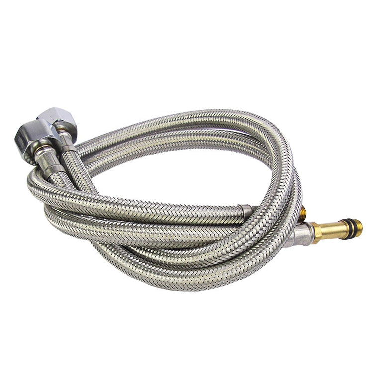 Weave Stainless Steel Flexible Plumbing Pipes Cold Hot Mixer Faucet Water Pipe Hoses High Pressure Inlet Pipe, 40cm 1.8cm Copper Rod, 50cm 1.8cm Copper Rod, 60cm 1.8cm Copper Rod, 70cm 1.8cm Copper Rod, 80cm 1.8cm Copper Rod, 100cm  1.8cm Copper Rod   ...
