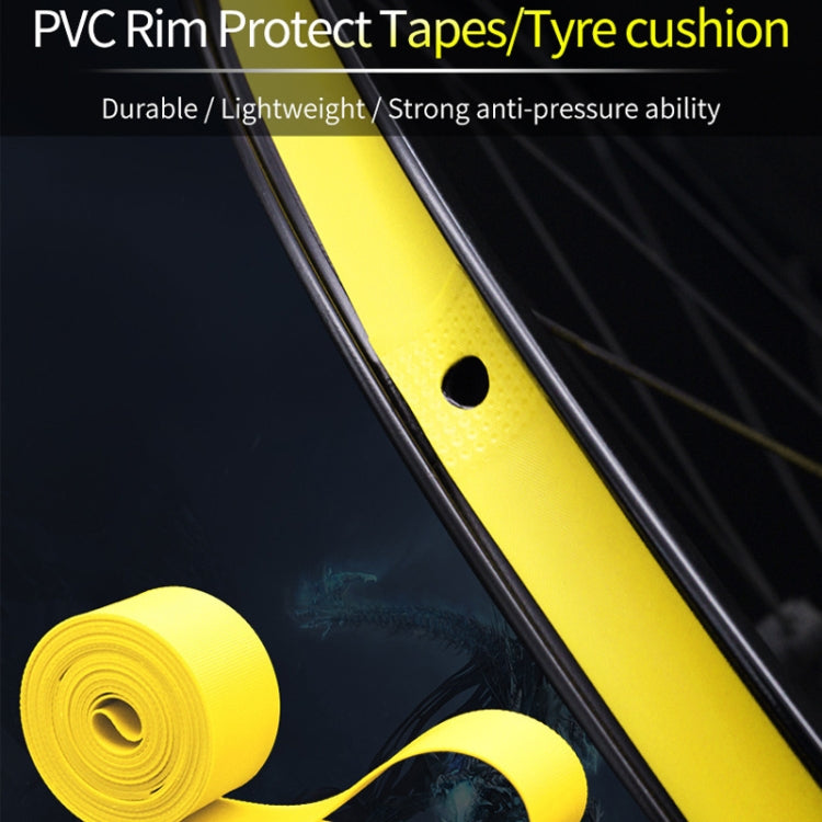 10 pièces, coussinet de pneu anti-crevaison pour vélo de route et VTT, bande de jante en PVC, rouge, jaune