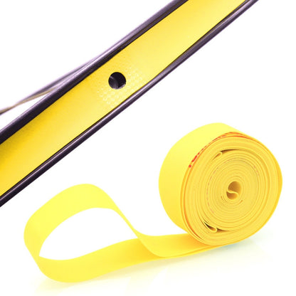 10 pièces, coussinet de pneu anti-crevaison pour vélo de route et VTT, bande de jante en PVC, rouge, jaune