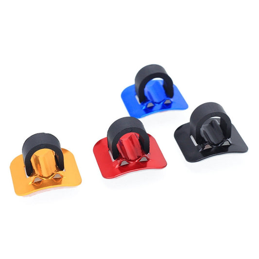 4 piezas de guía adhesiva para manguera de bicicleta de montaña y carretera, fijación de cable de cuadro de asiento con hebilla en C, estilo: hebilla de plástico, hebilla de aleación de aluminio