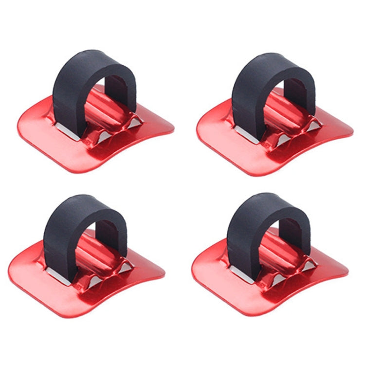 4 PCS Mountain Road Bicycle Hose Line Guide Adhesive Wire Seat Frame Cable Fixing C Buckle, Style:, Plastic Buckle, Aluminum Alloy Buckle