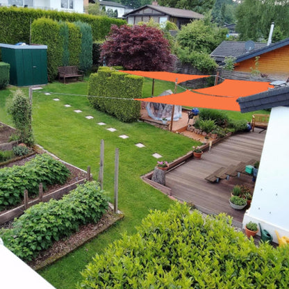 Outdoor Garden Sunshade Sail Waterproof Anti-UV Canopy, Size: 5m x 6m, 5m x 6m