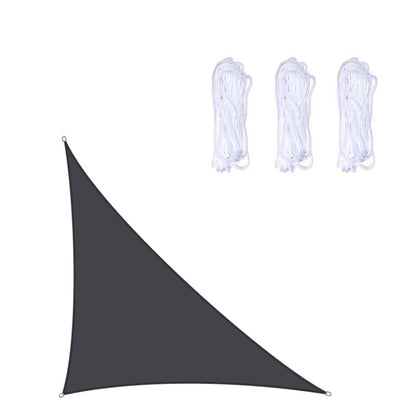Voile d'ombrage triangulaire étanche aux UV pour jardin, Taille : 3 m x 3 m x 4,3 m, 3 m x 3 m x 4,3 m