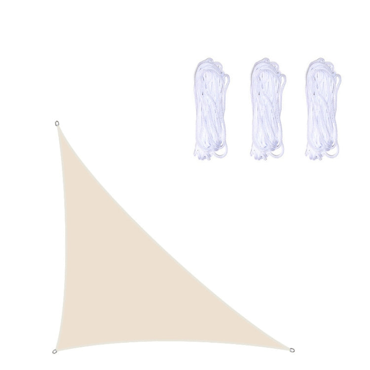 Voile d'ombrage triangulaire étanche aux UV pour jardin, Taille : 3 m x 3 m x 4,3 m, 3 m x 3 m x 4,3 m