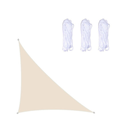 Voile d'ombrage triangulaire étanche aux UV pour jardin, Taille : 3 m x 3 m x 4,3 m, 3 m x 3 m x 4,3 m
