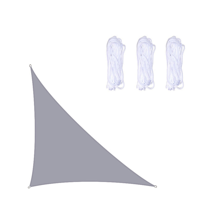 Voile d'ombrage triangulaire étanche aux UV pour jardin, Taille : 3 m x 3 m x 4,3 m, 3 m x 3 m x 4,3 m