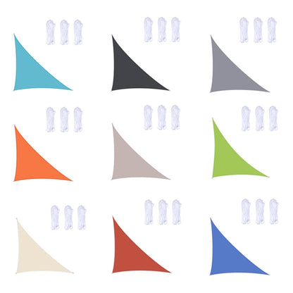 Voile d'ombrage triangulaire étanche aux UV pour jardin, Taille : 3 m x 3 m x 4,3 m, 3 m x 3 m x 4,3 m