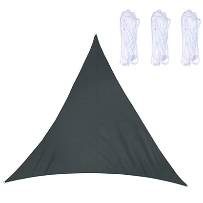 Voile d'ombrage triangulaire étanche anti-UV pour jardin, Taille : 3.6m x 3.6m x 3.6m, 3.6m x 3.6m x 3.6m