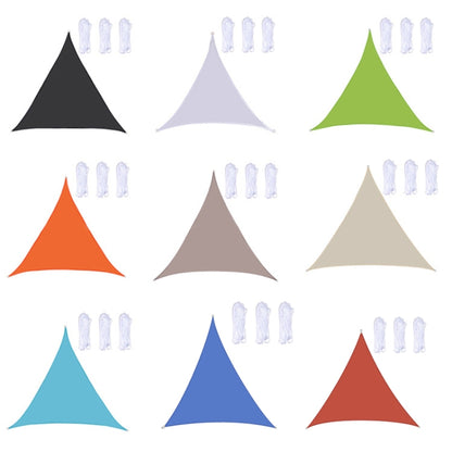 Voile d'ombrage triangulaire étanche anti-UV pour jardin, Taille : 3.6m x 3.6m x 3.6m, 3.6m x 3.6m x 3.6m