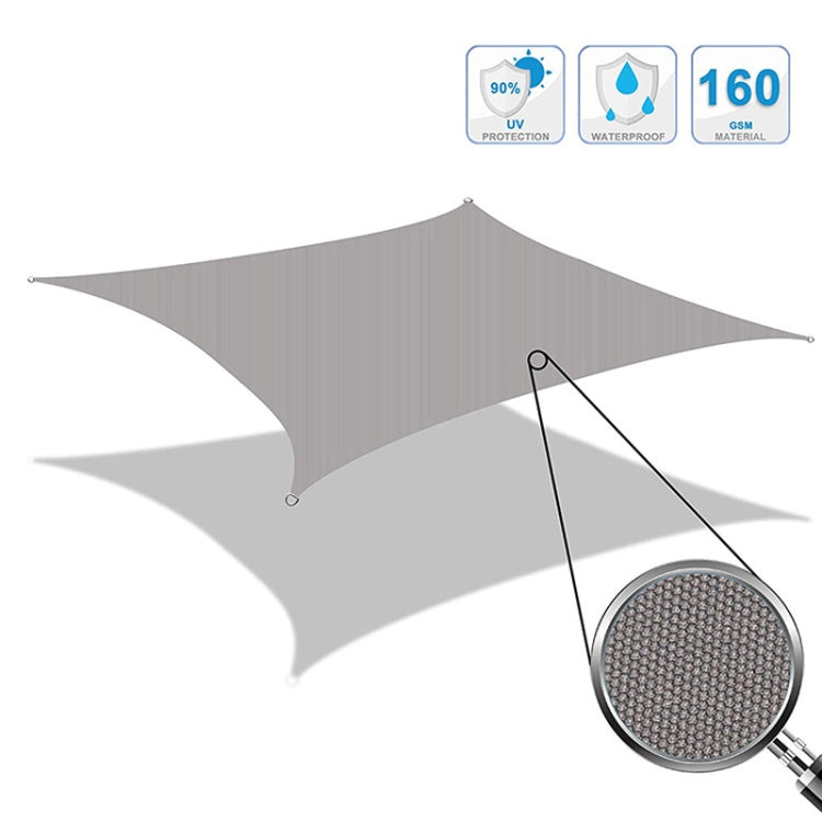 Voile d'ombrage triangulaire étanche anti-UV pour jardin, Taille : 3.6m x 3.6m x 3.6m, 3.6m x 3.6m x 3.6m
