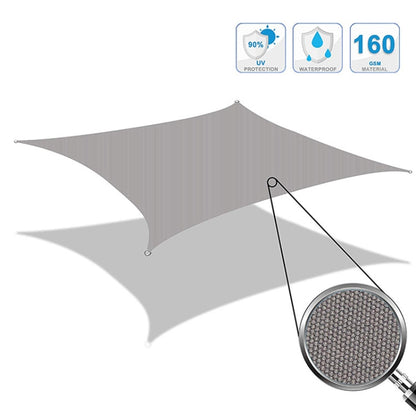 Voile d'ombrage triangulaire étanche anti-UV pour jardin, Taille : 3.6m x 3.6m x 3.6m, 3.6m x 3.6m x 3.6m