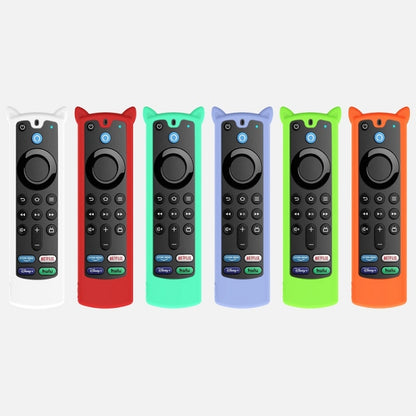 2 PCS Y26 Remote Control Case For Amazon ALEXA Voice Remote 3rd Gen, Orange, Red, Ice Blue, White, Luminous Blue, Luminous Green