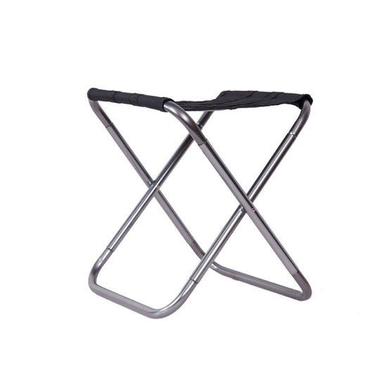 Outdoor Portable Camping Folding Chair 7075 Aluminum Alloy Fishing Barbecue Stool, Size: 24.5x22.5x27cm, Camping Folding Chair (Silver Gray), Camping Folding Chair (Gold), Camping Folding Chair (Red), Camping Folding Chair (Blue)