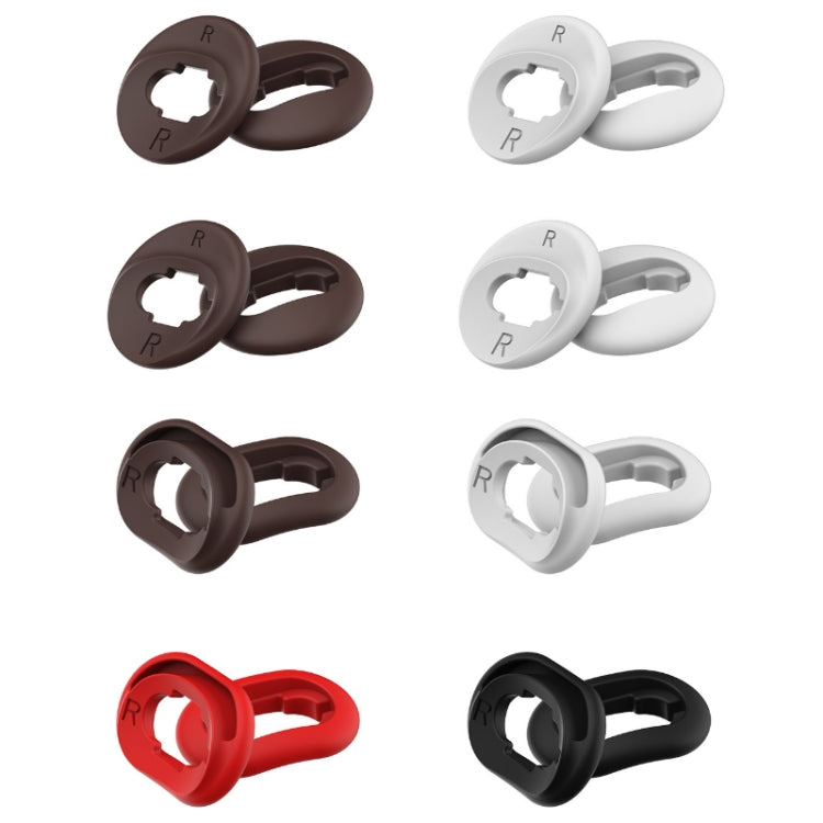 2 Sets Bluetooth Earphone Silicone Earplug Caps For Samsung Galaxy Buds Live, Black-2 Pairs, Red-2 Pairs, Brown-2 Pairs, White-2 Pairs