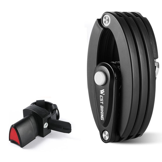 WEST BIKING Antivol Pliant pour Vélo Cadenas à Code Antivol Portable, WEST BIKING YP0705067